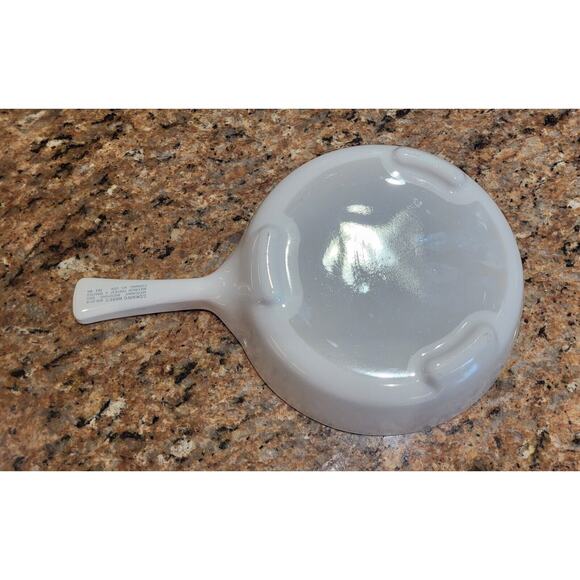 Corning Ware Microwave Browning Skillet with Lid MW-83-B White Menuette - Picture 4 of 16